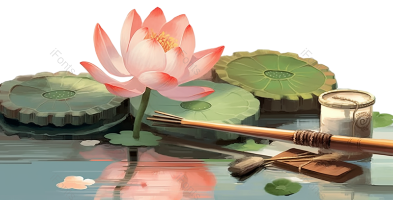叶子图片,夏至元素,中国风PNG,元素免抠素材